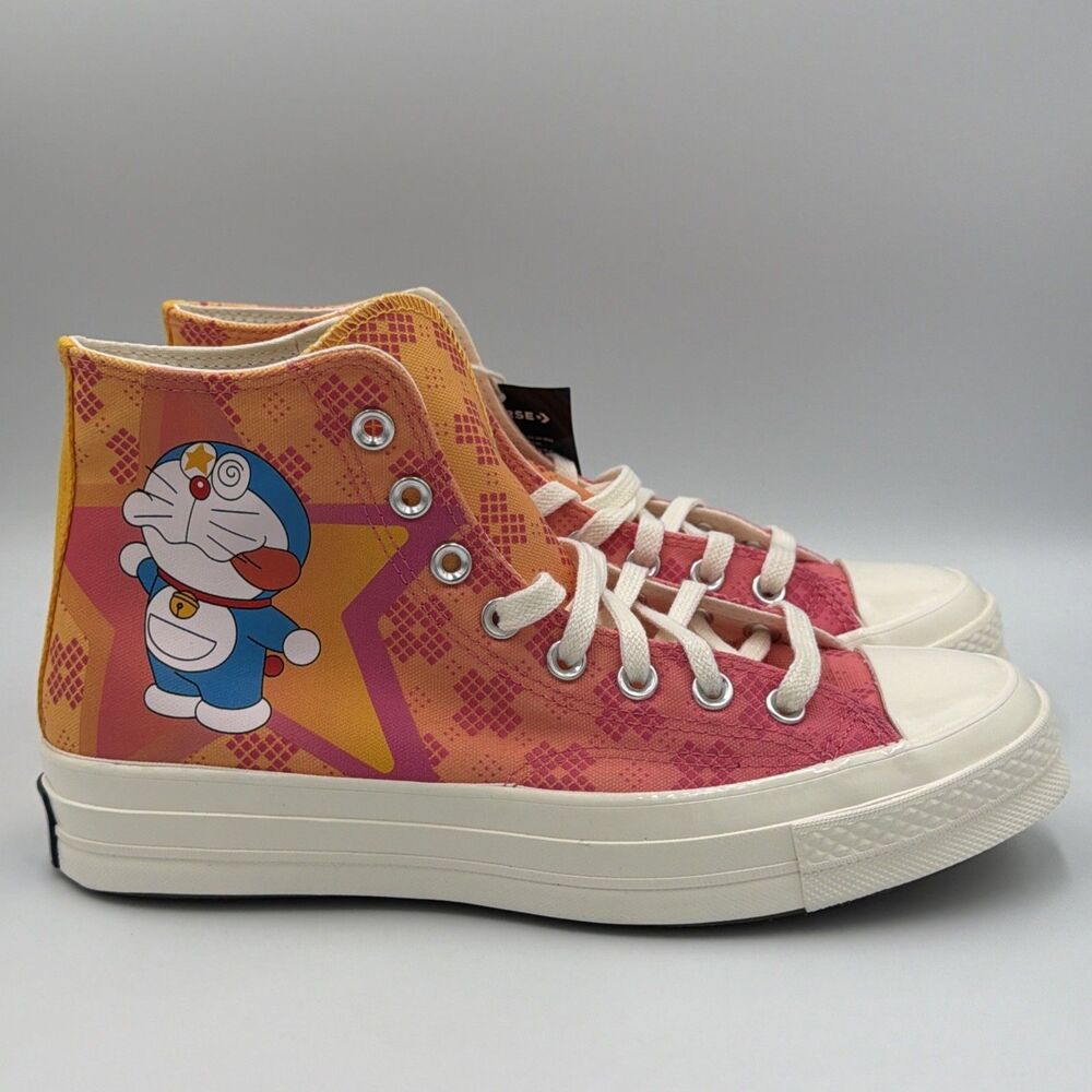 Converse Chuck 70 Hi Doraemon Habanero Gold A15790C M 8 / W 10 Limited Edition